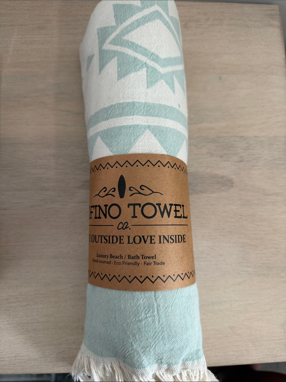 Tofino Towel Co Beachcomber Towel Sage Turkish Cotton Beach Bath NWT